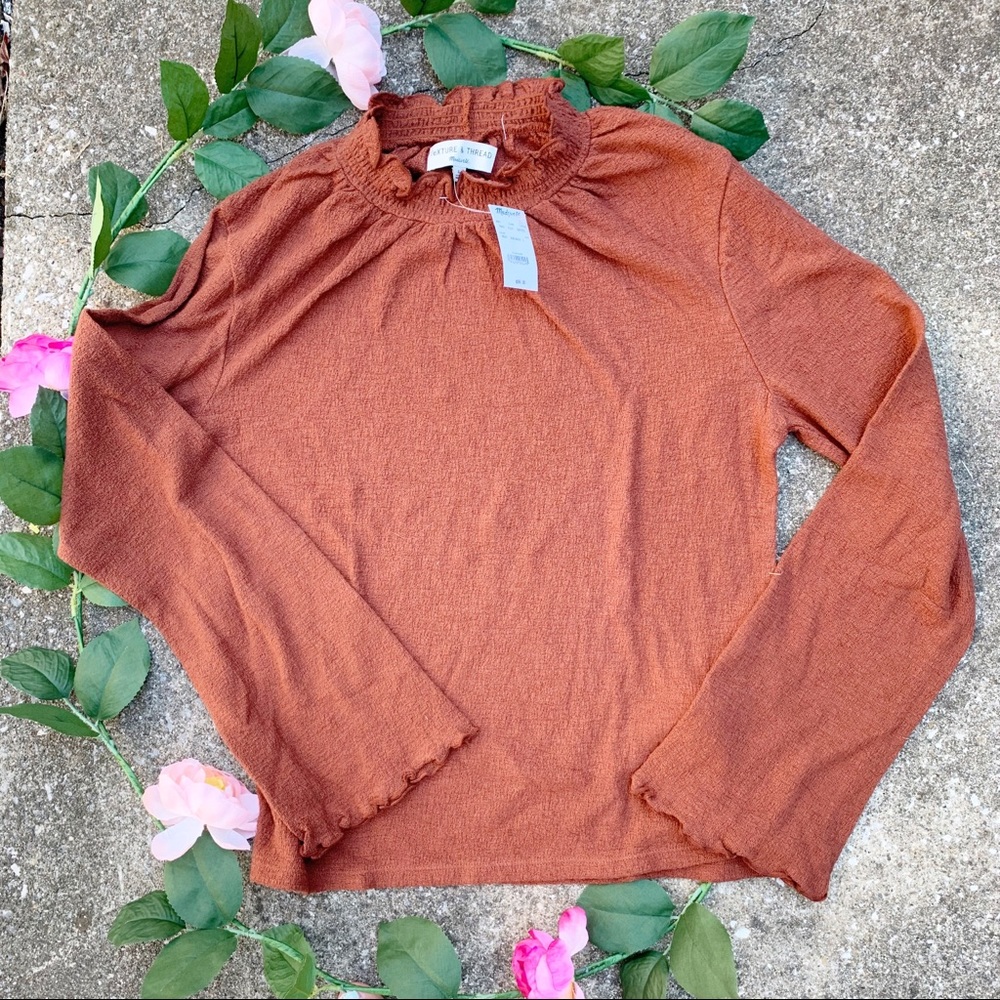 COPY - Made well | Texture & Thread Ruffles Mock …